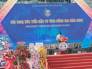 Tỉnh Đồng Nai tổ chức hội nghị Xúc tiến đầu tư tỉnh Đồng Nai năm 2025 tại Thành phố du lịch sinh thái Sơn Tiên (KDL Sơn Tiên, thành phố Biên Hòa).