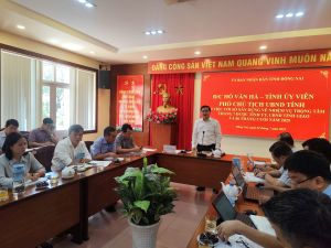 Phó chủ tịch UBND tỉnh Đồng Nai Hồ Văn Hà làm việc với Sở Xây dựng về nhiệm vụ trọng tâm tháng 7  và nhiệm vụ 6 tháng cuối năm 2025.