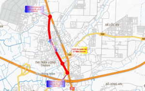 Sôi động tại công trường thi công Dự án đường Lê Duẩn (QL51A), trục huyết mạch ở đô thị sân bay Long Thành.