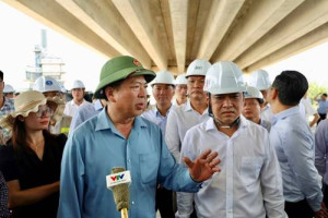 Bộ trưởng Trần Hồng Minh kiểm tra các dự án giao thông trọng điểm