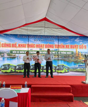 Lễ công bố, khai thác hoạt động tuyến xe buýt số 9 (Bến xe Biên Hòa, phường Trấn Biên – Dốc Mơ 3, xã Thống Nhất)