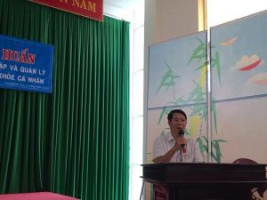 Tập huấn triển khai hệ thống lập và quản lý hồ sơ sức khỏe cá nhân tại Trung tâm Y tế thị xã long Khánh.