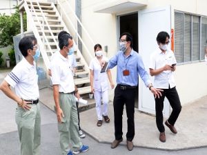 Kiểm tra công tác phòng chống dịch tại các doanh nghiệp thực hiện “3 tại chỗ”