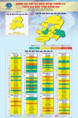 Dịch COVID-19: Đồng Nai tiếp tục có cấp độ 2; số xã phường nguy cơ cao giảm so với tuần trước