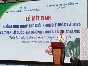 Mít tinh hưởng ứng Ngày Thế giới không thuốc lá 31/5 và Tuần lễ Quốc gia không thuốc lá