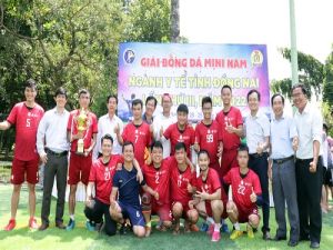 Giải Bóng đá mini Nam ngành Y tế Đồng Nai: Bệnh viện Quốc tế Hoàn Mỹ Đồng Nai đoạt cúp vô địch