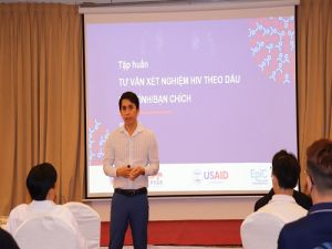 Tập huấn tư vấn xét nghiệm HIV theo dấu bạn tình bạn chích