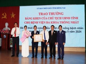 UBND tỉnh khen thưởng Bệnh viện ĐK Thống nhất đã kịp thời cấp cứu, điều trị bệnh nhân vụ nổ lò hơi