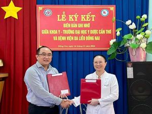 Bệnh viện Da liễu Đồng Nai ký kết hợp tác với Trường Đại học Y Dược Cần Thơ