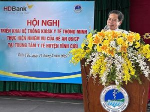 Trung tâm Y tế huyện Vĩnh Cửu triển khai Kiosk y tế thông minh, nâng cao chất lượng khám chữa bệnh