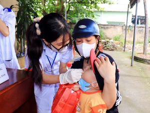 Toàn tỉnh có khoảng 110.000 trẻ trong độ tuổi uống vitamin A