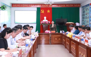 Đoàn công tác Tỉnh ủy thăm và làm việc với Đảng ủy - Ban Giám đốc Sở y tế tỉnh Đồng Nai