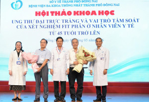 Hội thảo “Ung thư đại trực tràng và vai trò tầm soát của xét nghiệm FIT phân ở nhân viên y tế từ 45 tuổi trở lên”