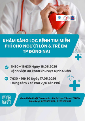 Khám sàng lọc bệnh tim miễn phí cho người dân tại thành phố Đồng Nai