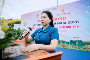 Gần 500 trẻ em tham gia Ngày hội tuổi thơ năm 2026 tại xã Phước An