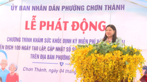 Khám sức khỏe định kỳ tại Chơn Thành: Tạo lập Sổ sức khỏe điện tử, hướng tới quản lý sức khỏe lâu dài