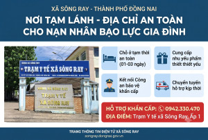 Xã Sông Ray thành lập mô hình Nơi tạm lánh hỗ trợ người bị bạo lực