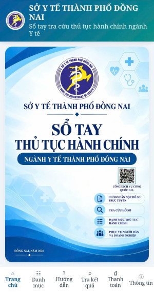 Sổ tay thủ tục ngành Y tế