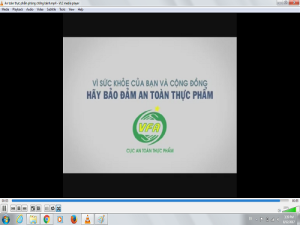 An toàn thực phẩm phòng chống bệnh