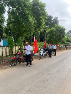 Tà Lài đẩy mạnh công tác tuyên truyền Đại hội Đảng bộ lần thứ I, nhiệm kỳ 2025- 2030