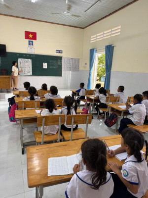 Trường Tiểu học Nguyễn Trung Trực nỗ lực nâng cao Tiếng Việt cho học sinh dân tộc thiểu số.