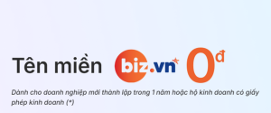 Tên miền .biz.vn là tên miền dành riêng cho doanh nghiệp và hộ kinh doanh tại Việt Nam