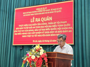 Xã Tà Lài tổ chức lễ ra quân thực hiện cao điểm tấn công, trấn áp tội phạm