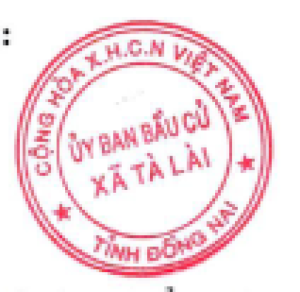 Quyết định về việc ấn định số đơn vị bầu cử, danh sách các đơn vị bầu cử và số lượng đại biểu được bầu ở mỗi đơn vị bầu cử đại biểu Hội đồng nhân dân xã Tà Lài nhiệm kỳ 2026-2031
