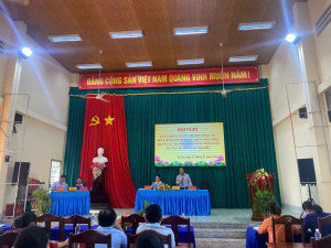 Hội nghị lấy ý kiến cử tri nơi công tác đối với người được dự kiến giới thiệu ứng cử đại biểu HĐND xã nhiệm kỳ 2026-2031