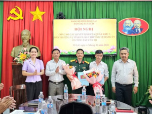 Đảng ủy xã Tà Lài tổ chức Hội nghị công bố quyết định về công tác cán bộ