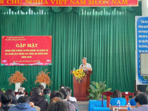 Xã Tà Lài họp mặt công dân trúng tuyển nghĩa vụ quân sự và nghĩa vụ Công an nhân dân năm 2026