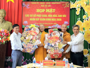 Xã Tà Lài tổ chức họp mặt các cơ sở tôn giáo nhân dịp Xuân Bính Ngọ 2026