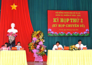 Kỳ họp thứ hai (chuyên đề) HĐND xã Tà Lài, nhiệm kỳ...