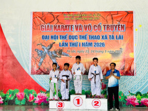 Sôi nổi các giải võ thuật tại Đại hội TDTT xã Tà Lài lần thứ I, năm 2026
