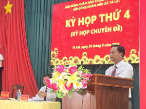 HĐND xã Tà Lài tổ chức Kỳ họp thứ 4 (kỳ họp chuyên đề) khóa VII, nhiệm kỳ 2026 – 2031