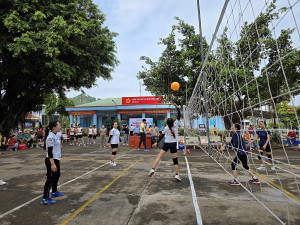 Sôi nổi Giải bóng chuyền hơi nữ Đại hội Thể dục thể thao xã Tà Lài lần thứ I năm 2026