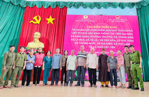14 thân nhân liệt sĩ xã Tà Lài tham gia lấy mẫu ADN phục vụ...