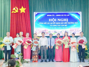 XÃ TÀ LÀI: CÔNG BỐ CÁC QUYẾT ĐỊNH SẮP XẾP TRƯỜNG HỌC VÀ CÔNG TÁC CÁN BỘ