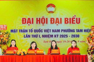 ĐẠI HỘI ĐẠI BIỂU MẶT TRẬN TỔ QUỐC VIỆT NAM PHƯỜNG TAM HIỆP...