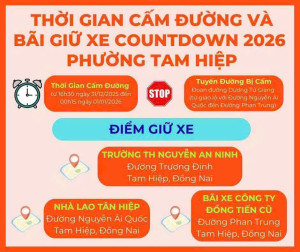 THỜI GIAN GIỮ XE VÀ BÃI GIỮ XE COUNTDOWN 2026