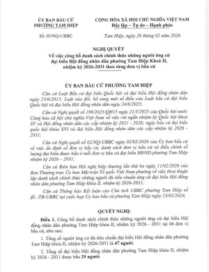 UB BẦU CỬ TH BAN HÀNH NGHỊ QUYẾT