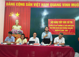 HĐND phường Tam Hiệp tiếp xúc cử tri trước kỳ họp thường lệ...