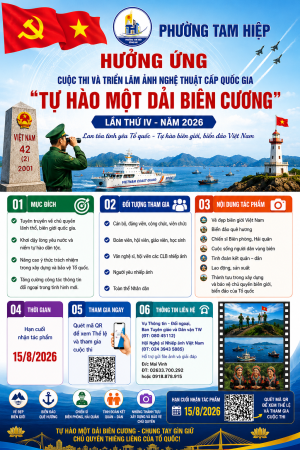 Phường Tam Hiệp triển khai hưởng ứng cuộc thi và triển lãm ảnh nghệ thuật cấp quốc gia “ TỰ HÀO MỘT DẢI BIÊN CƯƠNG”