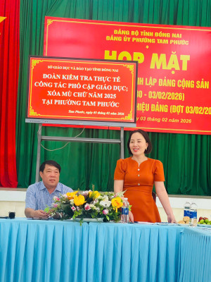 Kiểm tra công tác phổ cập giáo dục – xóa mù chữ năm 2025