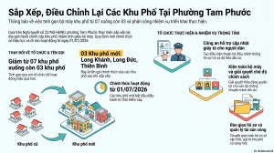 Sắp xếp khu phố Tam Phước