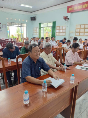 BAN THƯỜNG TRỰC ỦY BAN MẶT TRẬN TỔ QUỐC VIỆT NAM XÃ TÂN AN TỔ CHỨC HỘI NGHỊ LẤY Ý KIẾN GÓP Ý VĂN KIỆN ĐẠI HỘI ĐẢNG BỘ XÃ