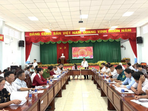 Đảng ủy xã Tân An tổ chức Hội nghị lấy ý kiến góp ý vào các dự thảo văn kiện trình Đại hội XIV của Đảng và Văn kiện Đại hội Đại biểu Đảng bộ xã Tân An lần thứ I nhiệm kỳ 2025-2030.