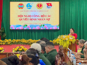 Công bố Quyết định của tổ chức chính trị - xã hội tỉnh Đồng Nai về thành lập Ủy ban MTTQ Việt Nam xã Tân An và các tổ chức chính trị xã hội và Lấy ý kiến góp ý văn kiện Đại hội Đảng bộ xã Tân An lần thứ IX, nhiệm kỳ 2025-2030.