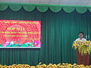 Xã Tân An tổ chức họp mặt kỷ niệm 78 năm ngày Thương binh - Liệt sĩ (27/7/1947 - 27/7/2025)