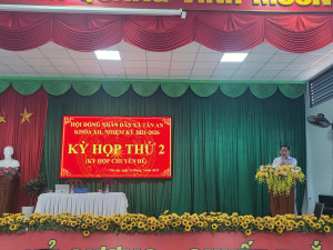Xã Tân An tổ chức kỳ họp thứ hai HĐND xã, nhiệm kỳ 2021-2026